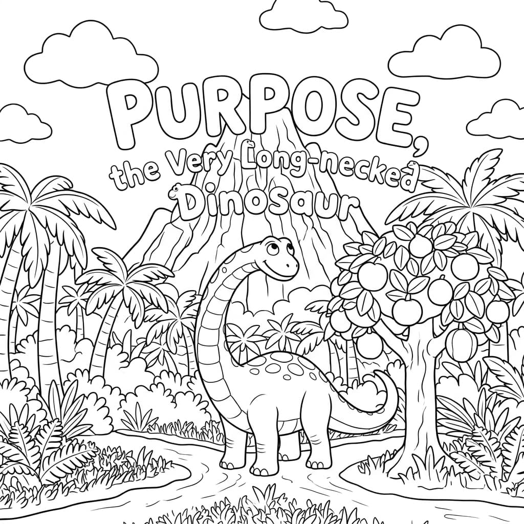 Purpose Coloring Book Cover Sample
